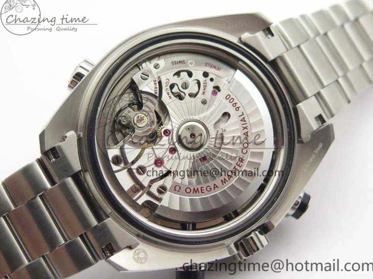 0727 MultiPurpose Planet Ocean Master Chrono SS OM 1:1 Best Edition Gray Dial On SS Bracelet A9900 V 8116